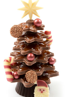 albero in cioccolato