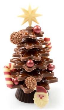albero in cioccolato